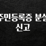 sns소식 주민등록증 분실신고 지금 바로 공개합니다