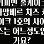 sns소식 커피빈 홀케이크 까망베르 치즈 케이크 1호의 사이즈는 어느정도인가요? 요약정리