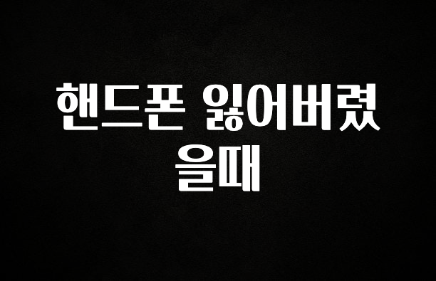 꾸준한 인기 핸드폰 잃어버렸을때 리뷰가 많습니다