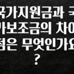 +최신 소식 국가지원금과 국가보조금의 차이점은 무엇인가요? 전합니다