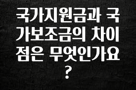 +최신 소식 국가지원금과 국가보조금의 차이점은 무엇인가요? 전합니다