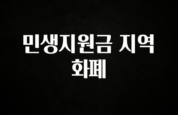 금주의 인기 민생지원금 지역화폐 1분이면 확인가능 합니다