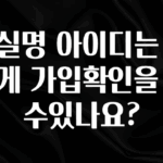 간단뉴스 비실명 아이디는 어떻게 가입확인을 할수있나요? 요약본만 확인해보세요