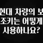 혹시 찾고계셨나요? 현대 차량의 보조키는 어떻게 사용하나요? 관심이 뜨거운 이유 입니다