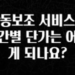 +최신 소식 활동보조 서비스의 시간별 단가는 어떻게 되나요? 관심이 뜨겁습니다