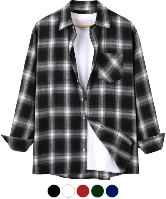 품절이 임박한 체크남방 30초면 확인 가능합니다