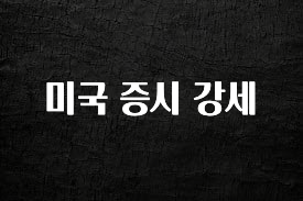 최저가만 선정 미국 증시 강세 요약본만 확인해보세요