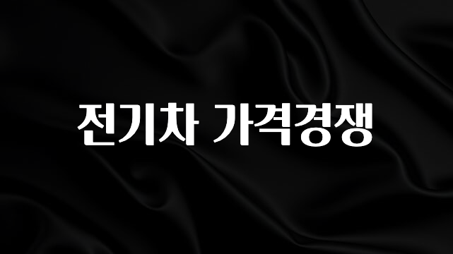 별다섯개 전기차 가격경쟁 놓치지마세요