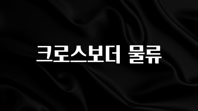 +최신 소식 크로스보더 물류 실간 리뷰