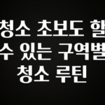 요즘 이게 유행 청소 초보도 할 수 있는 구역별 청소 루틴 알려드릴게요