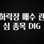 이건”꼭” 알아보자 하락장 매수 관심 종목 DIG 알짜배기만 골라가세요