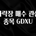 우리도 이렇게하자 하락장 매수 관심 종목 GDXU 군말없이 소개합니다