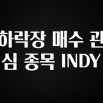 꾸준한 인기 하락장 매수 관심 종목 INDY 1분이면 확인가능 합니다