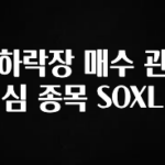 최저가만 선정 하락장 매수 관심 종목 SOXL 한 번에 알려드립니다