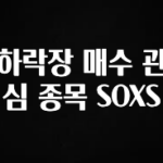 별다섯개 하락장 매수 관심 종목 SOXS 요약정리