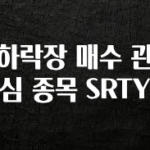 꾸준한 사랑을 받은 하락장 매수 관심 종목 SRTY 뜨거운 관심 감사합니다