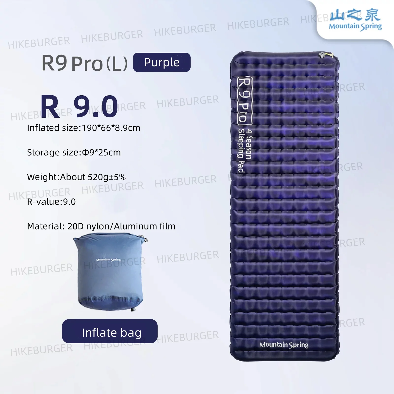 신상특집 2026&nbsp;요즘 sns에서 난리난 마운틴 스프링 R9 에어매트 야외 캠핑용 침낭 휴대용 접이식 보온 매트리스 R-값 9&nbsp; 리뷰 최다로 엄선된 최고의 제품을 소개합니다.